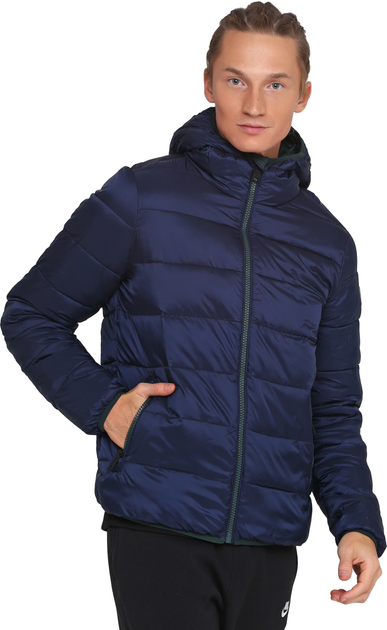 Champion down jacket navy blue men's