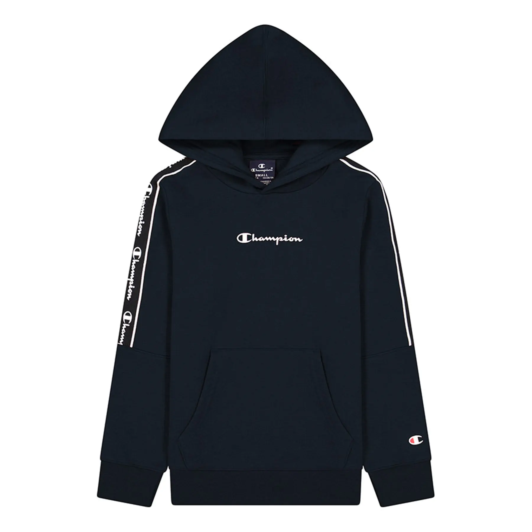 Champion Hoodie - lightweight fleece with logo tape navy blue Kids