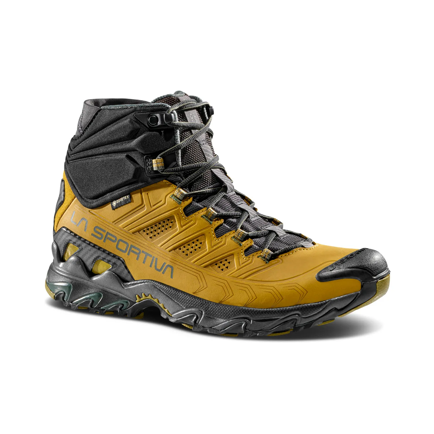 La Sportiva Trail Running Shoes Ultra Raptor II Mid Nubuck Leather GTX (waterproof) savannah yellow Men