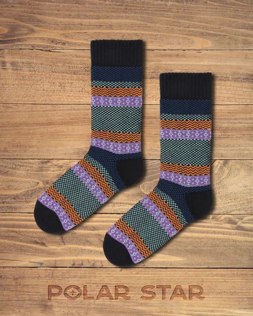 Polar Star Daily Sock Crew Tore (Cotton, warm) multicoloured - 1 pair