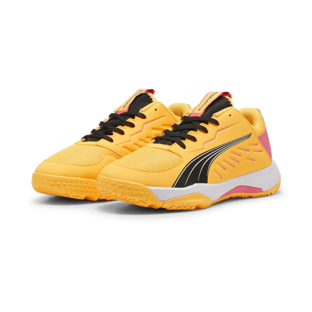 Puma Indoor Court Shoes Accelerate JR yellow children