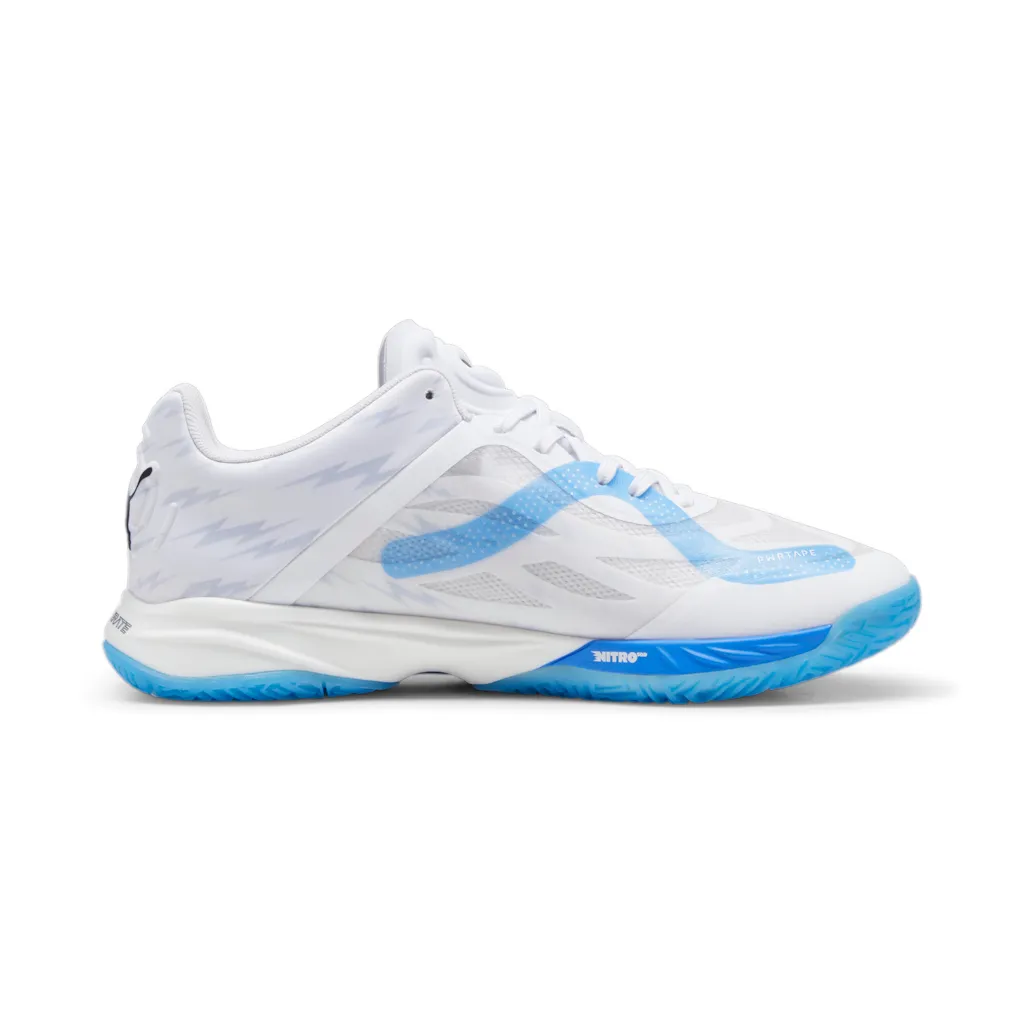 Puma Indoor Court Shoes Accelerate Nitro SQD white/blue men's