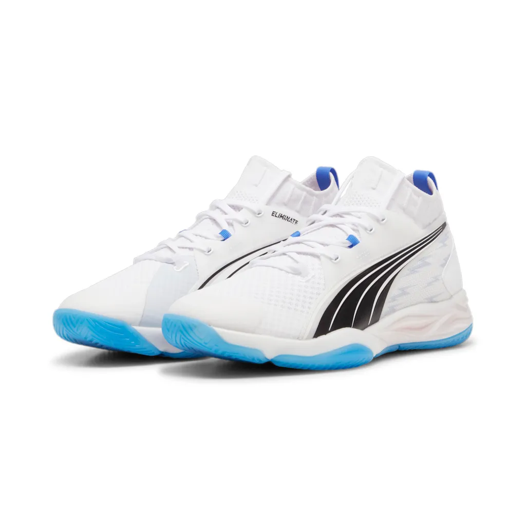 Puma Indoor Court Shoes Eliminate Nitro SQD white/blue men's