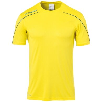 uhlsport Sport Jersey Stream 22 (100% Polyester) lime yellow/azure blue Boys