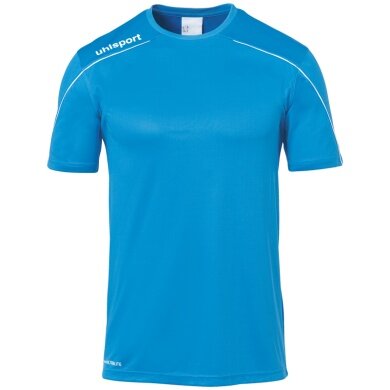 uhlsport Sport Jersey Stream 22 (100% Polyester) cyan blue/white Kids