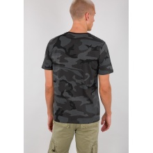 Alpha Industries Tshirt Basic Camo (Cotton) black Men