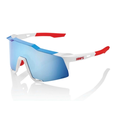 100% Sport Sunglasses Speedcraft - TotalEnergies Team Hiper Mirror Lens white/blue - 1 pair of glasses with hard case