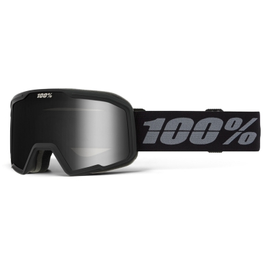 100% Ski Goggles Valnor Dark Smoke Lens black - 1 pair of goggles