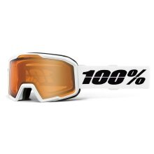 100% Ski Goggles Valnor Amber Lens white - 1 Goggles