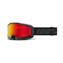 100% Ski Goggles Okan HiPER Red Mirror Lens black - 1 pair of goggles