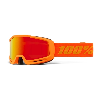 100% Ski Goggles Okan HiPER Red Mirror Lens orange - 1 pair of goggles