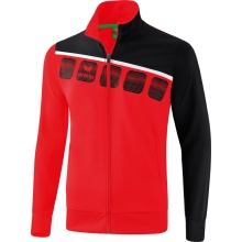 Erima Training Jacket 5C white red/black Kids