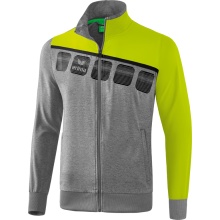 Erima Training Jacket 5C grey/lime/black Men