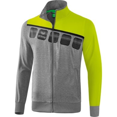 Erima Training Jacket 5C grey/lime/black Men