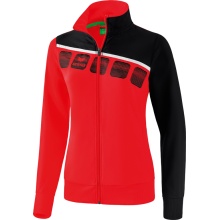 Erima Training Jacket 5C (elastic, moisture-regulating) red/black Women