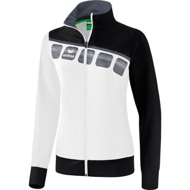 Erima Training Jacket 5C (elastic, moisture-regulating) white/black Women