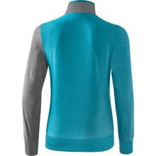 Erima Training Jacket 5C (elastic, moisture-regulating) turquoise/grey/white Women