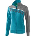 Erima Training Jacket 5C (elastic, moisture-regulating) turquoise/grey/white Women