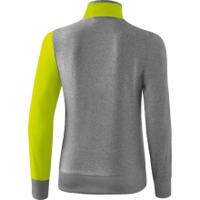 Erima Training Jacket 5C (elastic, moisture-regulating) grey/lime Women