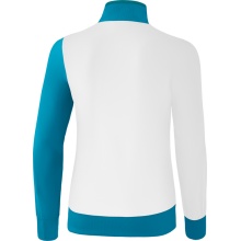 Erima Training Jacket 5C (elastic, moisture-regulating) white/light blue Women