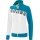 Erima Training Jacket 5C (elastic, moisture-regulating) white/light blue Women