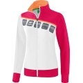 Erima Training Jacket 5C (elastic, moisture-regulating) white/pink Women