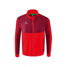 Erima Presentation Jacket Six Wings (100% Polyester, Stand-up collar, without lining) red/bordeaux Boys