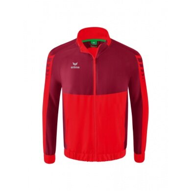 Erima Presentation Jacket Six Wings (100% Polyester, Stand-up collar, without lining) red/bordeaux Boys