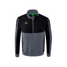 Erima Presentation Jacket Six Wings (100% Polyester, Stand-up collar, without lining) grey/black Boys