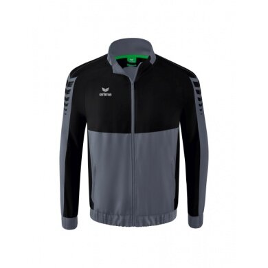 Erima Presentation Jacket Six Wings (100% Polyester, Stand-up collar, without lining) grey/black Boys