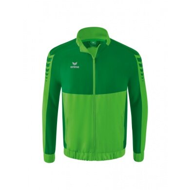 Erima Presentation Jacket Six Wings (100% Polyester, Stand-up Collar, without Lining) Green/Emerald Boys