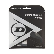 Dunlop Tennis String Explosive Spin (Durability+Spin) black 12m Set