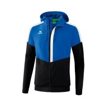 Erima Squad Tracktop Hooded Training Jacket in Royal/Black/White Men