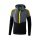 Erima Squad Tracktop Hooded Training Jacket Grey/Black/Yellow Men