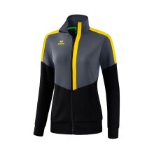 Erima Training Jacket Squad Worker black/grey/yellow Women