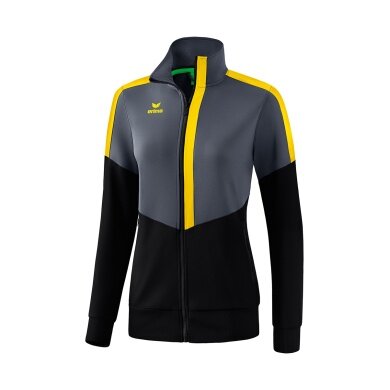 Erima Training Jacket Squad Worker black/grey/yellow Women