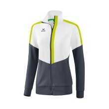 Erima Training Jacket Squad Worker white/gray/lime Women