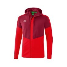 Erima Squad Hooded Training Jacket Bordeaux/Red Men