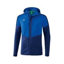 Erima Squad Hooded Training Jacket in Royal/Navy for Men