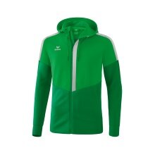 Erima Squad Hooded Training Jacket Green/Emerald/Grey Men