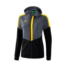 Erima Training Jacket Squad grey/black/yellow Women