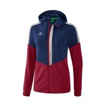 Erima Training Jacket Squad navy blue/bordeaux Women