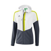 Erima Training Jacket Squad white/grey/lime Women