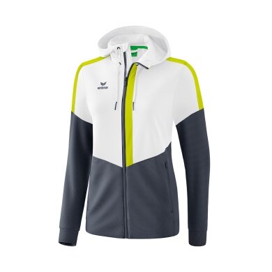 Erima Training Jacket Squad white/grey/lime Women