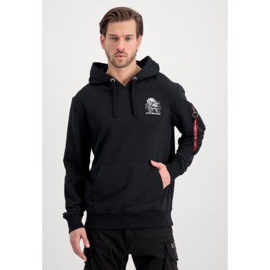 Alpha Industries Hoodie Heritage Dragon black Men