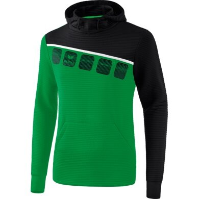 Erima Hoodie 5-C 2019 green/black/white Men