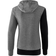 Erima Hoodie 5C black/grey melange/white Women