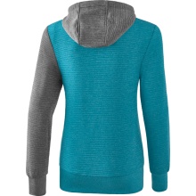 Erima Hoodie 5C Light Blue/Grey Women