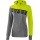 Erima Hoodie 5C grey melange/lime/black Women