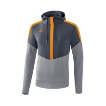 Erima Hoodie Squad (Cotton Touch) grey/orange Men